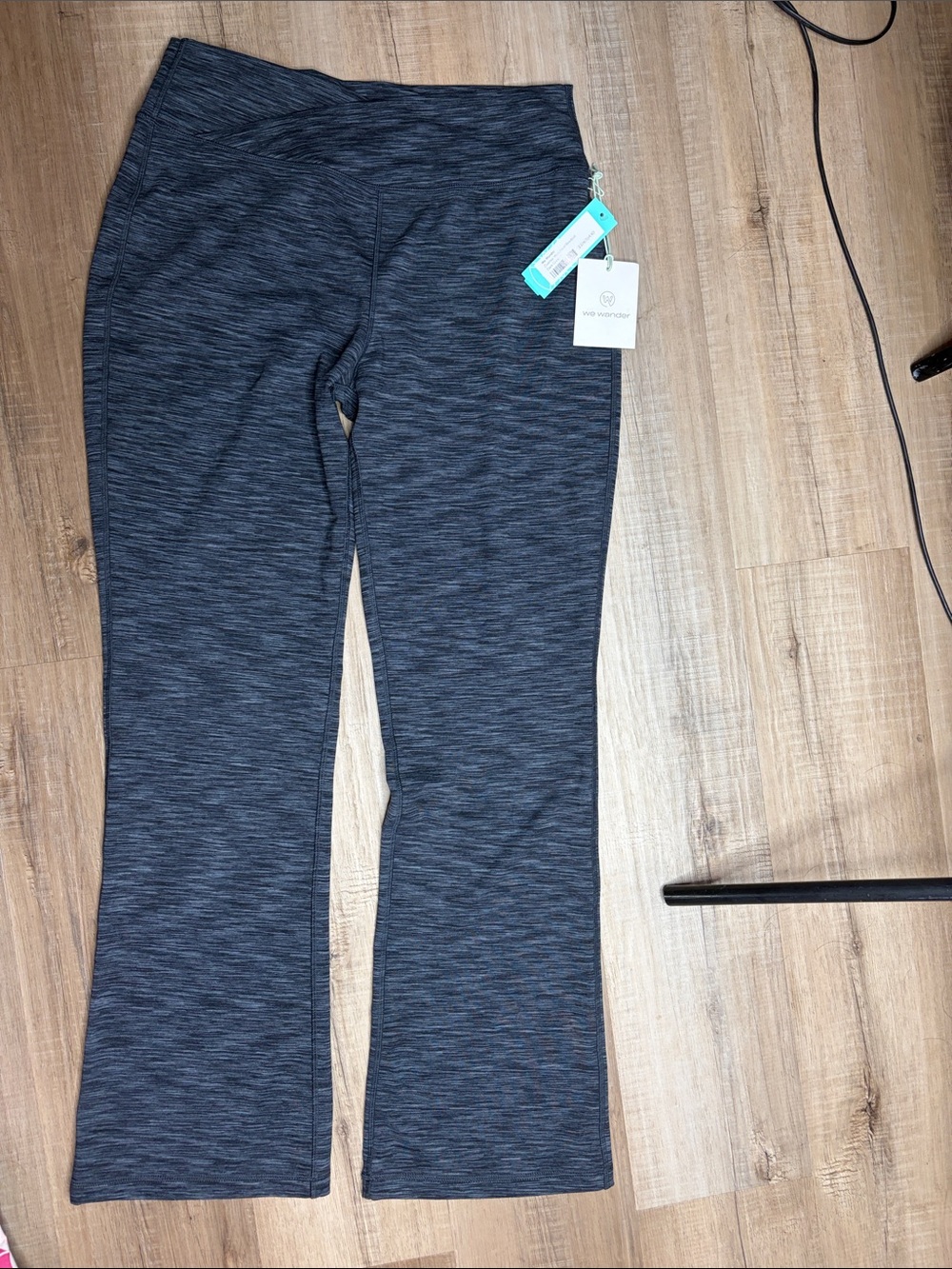 Wander We Wander Charcoal Space-Dye Leggings